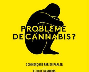 Problème de cannabis ? - Affiche jaune 40X60