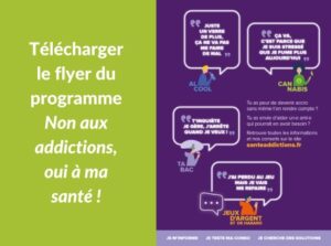 Flyer non aux addictions oui à ma santé