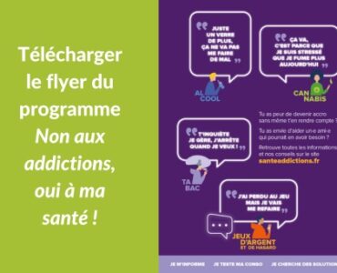 Flyer non aux addictions oui à ma santé