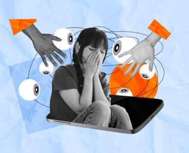 une fille cyberharcelée